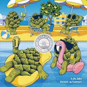画像1: West Coast Brewing 『 Pool Cooler 』 / Kolsch w/Lemon　500ml　(冷蔵)