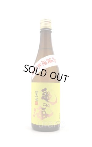 画像1: 亀の海　純米吟醸　無ろ過生　黄ラベル　720ml　(冷蔵)