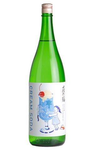 画像1: 萩の鶴「クリームソーダ」純米吟醸　美山錦　おりがらみ微活性  typeA　1.8L　(冷蔵)