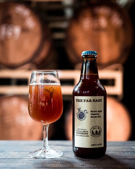 志賀高原ビール　THE FAR EAST / Barrel Aged Imperial House IPA　330ｍl　(冷蔵)