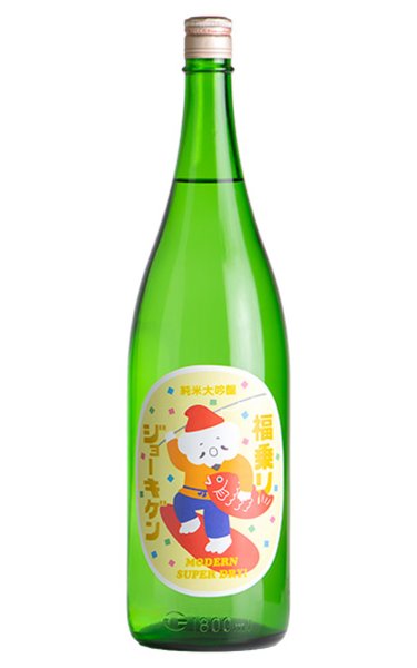 画像1: 上喜元　福乗りジョーキゲン　純大超辛口 無濾過生原酒　1.8L　(冷蔵) (1)