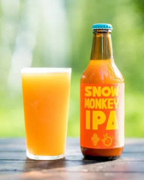 画像1: 志賀高原ビール　 SNOW MONKEY IPA　オレンジラベル 　330ｍl　(冷蔵) (1)