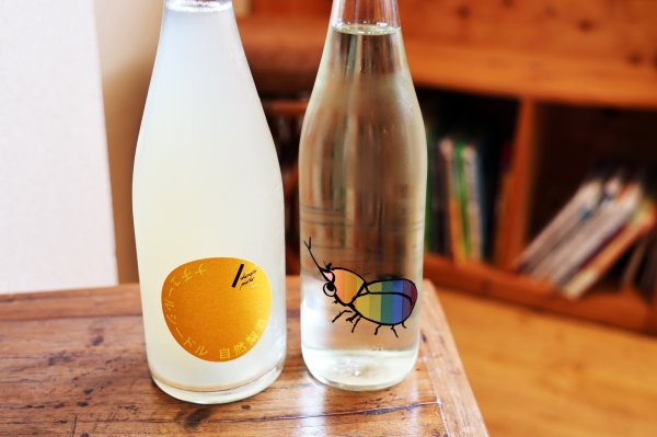 画像1: 夏セットB　仙禽かぶとむし生酒 720ml  +  自然林檎酒酵母無添加ドメーヌ パーラー ナチュール シードル・ポワレ 750ml 　セット　(冷蔵) (1)
