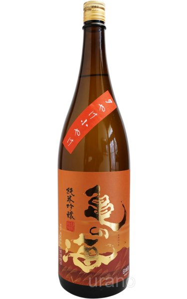 画像1: [送料無料金額の対象外です]　亀の海　夕やけ小やけ　純米吟醸　1.8L (1)