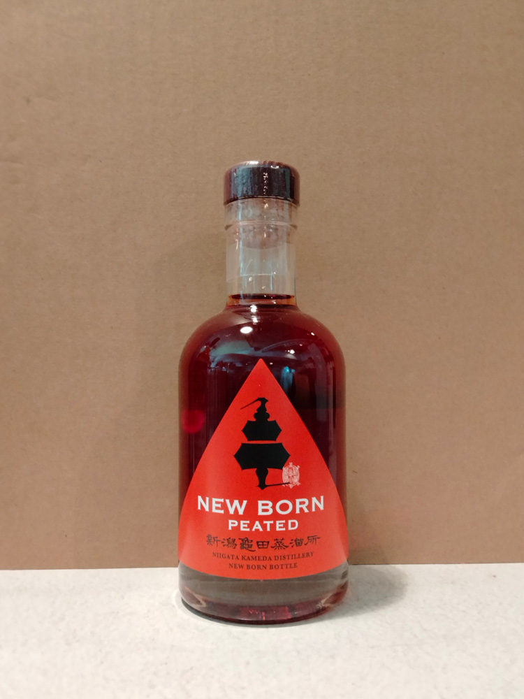 ウイスキー] 新潟亀田ニューボーン ピーテッド 赤ラベル 55度 200ml